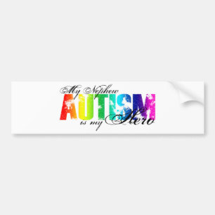 My Nephew My Hero  - Autism Bumper Sticker