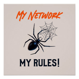 My Network, My Rules Funny IT  Poster