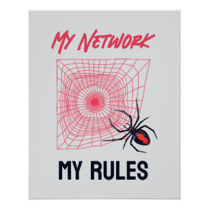 My Network, My Rules Funny IT  Poster