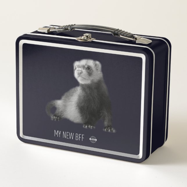 My New BFF Ferret Metal Lunchbox (Front)