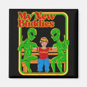 My New Buddies Funny Vintage Child Game  Magnet