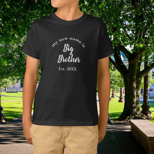 My New Name is Big Brother New Big Brother Black T-Shirt (Creator Uploaded)