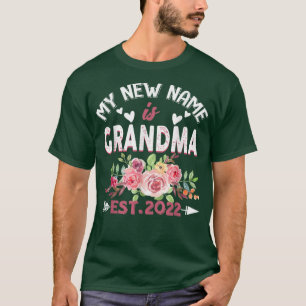 My New Name is Grandma Est 2022 New Grandma Annou T-Shirt