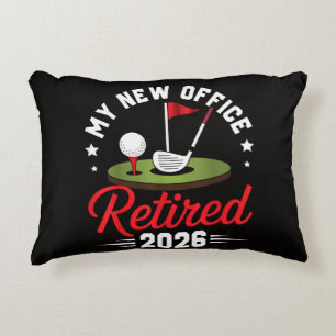 My New Office Retired 2026 Golf Retirement Decorative Cushion