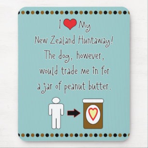 My New Zealand Huntaway Loves Peanut Butter Mouse Mat