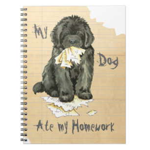 My Newfoundland Ate My Homework Notebook