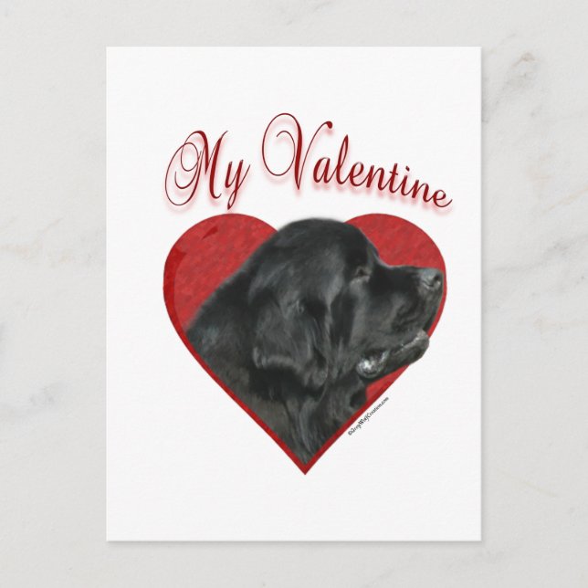 My Newfoundland Valentine Holiday Postcard (Front)