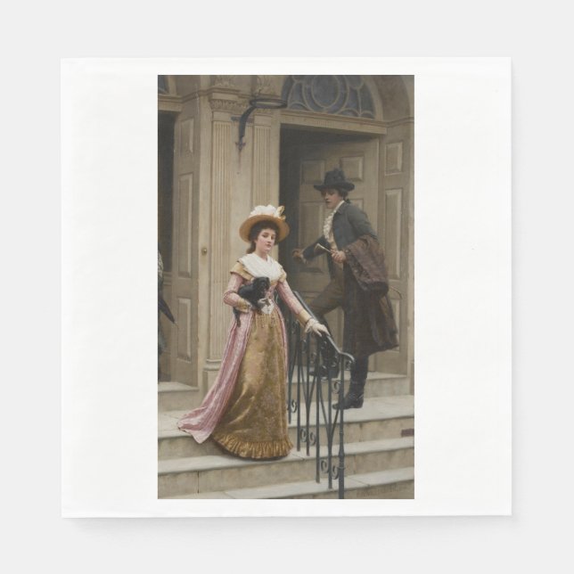 My Next-Door Neighbour (Flirting Couple) (Beauty) Napkin (Front)