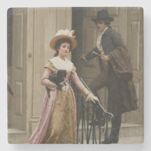 My Next-Door Neighbour (Flirting Couple) (Beauty) Stone Coaster