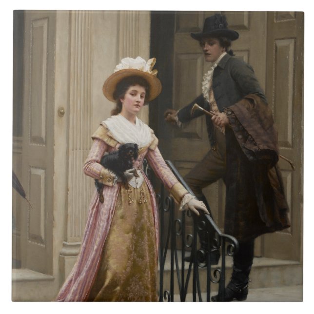 My Next-Door Neighbour (Flirting Couple) (Beauty) Tile (Front)