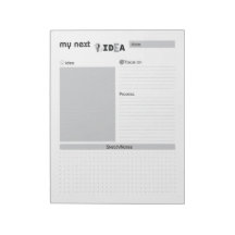 My Next Idea Grey Notepad