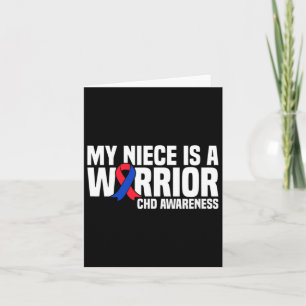My Niece Is A Warrior Chd Congenital Heart Disease Card