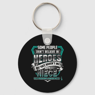 My Niece Is A Warrior - Scleroderma Awareness Key Ring