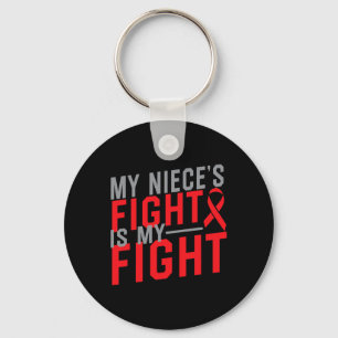 My Niece's Fight is My Fight Blood Cancer Awarenes Key Ring