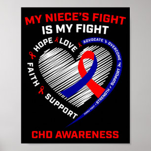 My Nieces Fight Is My Fight Chd Heart Disease Awar Poster