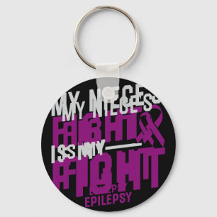 My Niece's Fight is My Fight Epilepsy Awareness Key Ring