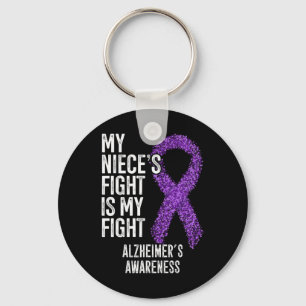 My Niece's Fight Is My Fight Heimer's Awareness  Key Ring