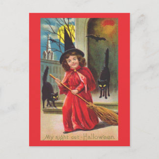 My Night out- Halloween Postcard