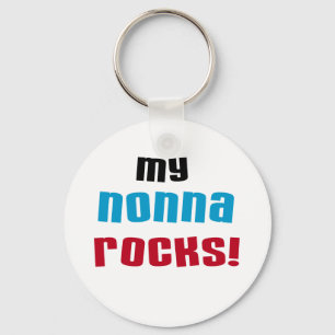 My Nonna Rocks T-shirts and Gifts Key Ring