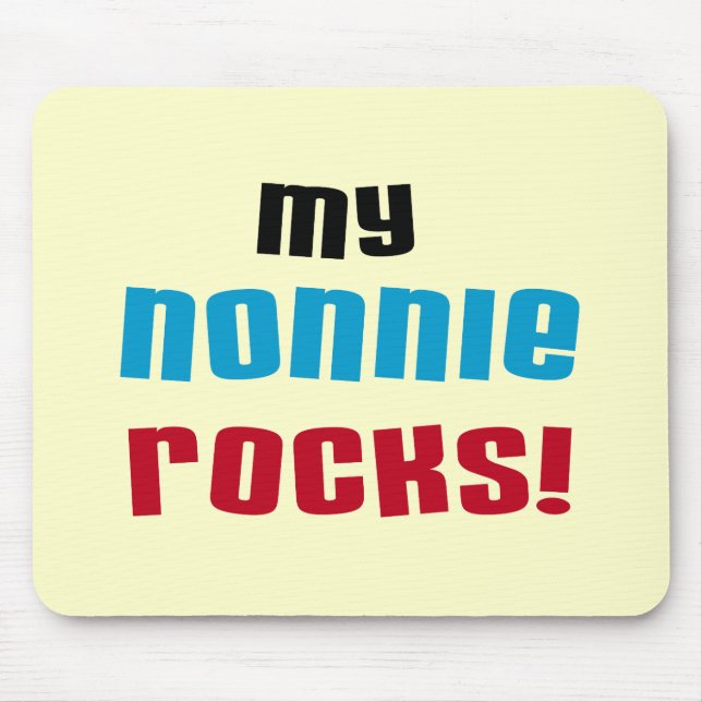 My Nonnie Rocks t-shirts and Gifts Mouse Mat (Front)