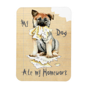 My Norwegian Elkhound Ate My Homework Magnet