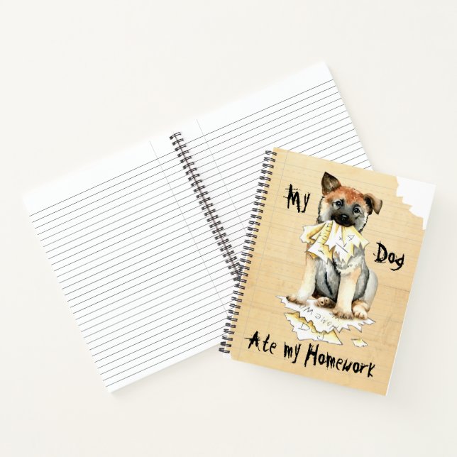 My Norwegian Elkhound Ate My Homework Notebook (Inside)