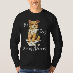 My Norwich Terrier Ate my Homework T-Shirt