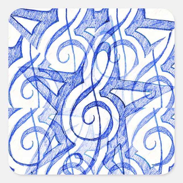 My Note,OnBeat_ Square Sticker (Front)