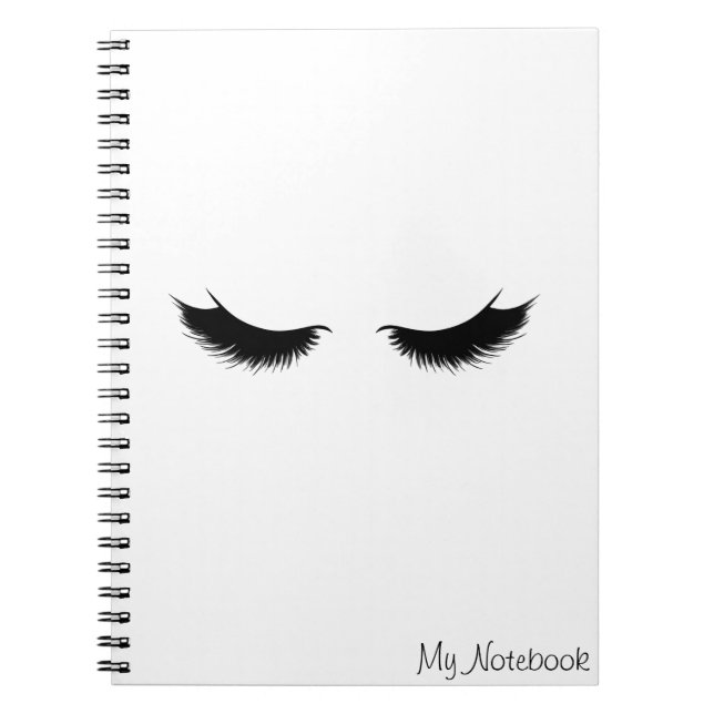 My Notebook With Lashes (Front)