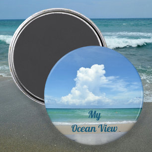 My Ocean View Beach Customisable Magnet