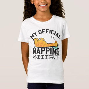 My official napping shirt - Lazy sleeping Giraffe