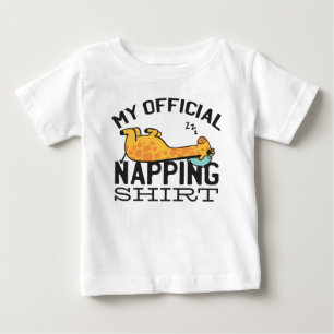My official napping shirt - Lazy sleeping Giraffe