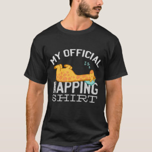 My official napping shirt - Lazy sleeping Giraffe
