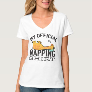 My official napping shirt - Lazy sleeping Giraffe