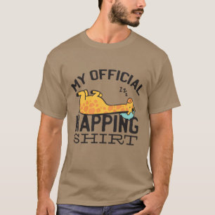 My official napping shirt - Lazy sleeping Giraffe