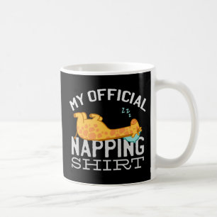 My official napping shirt - Lazy sleeping Giraffe Coffee Mug