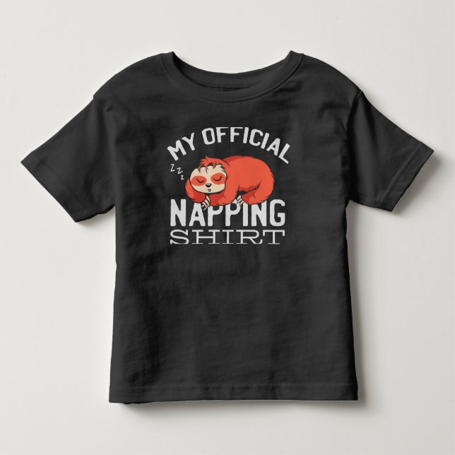 My official napping shirt - Lazy sleeping Sloth (Front)