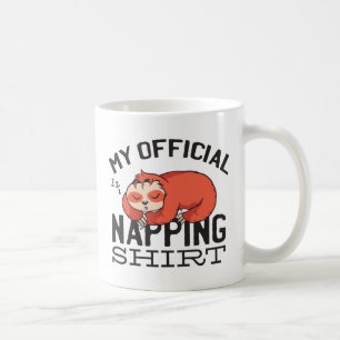 My official napping shirt - Lazy sleeping Sloth Coffee Mug