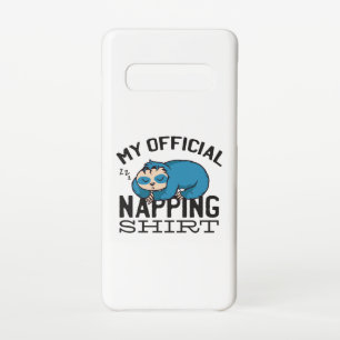 My official napping shirt - Lazy sleeping Sloth Samsung Galaxy Case