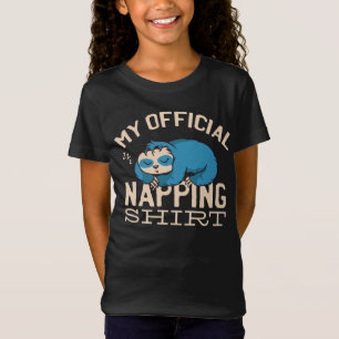 My official napping shirt, Lazy sleeping Sloth T-Shirt