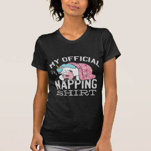 My official napping shirt - Lazy sleeping Unicorn