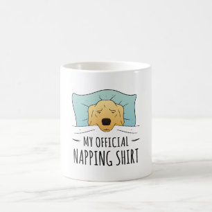 My official napping shirt with sleeping Dog Coffee Mug