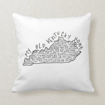 My Old Kentucky Home pillow