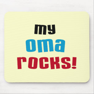 My Oma Rocks T-shirts and Gifts Mouse Mat