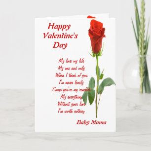 my one and only baby mama holiday card