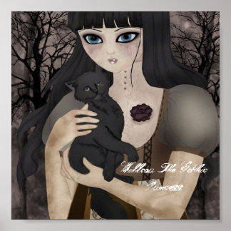 My One-eyed Black Feline Poster