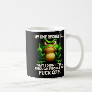 My One Regret Is Funny Frog Vintage Gift Coffee Mug