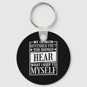 My Onion Offended You Funny Sarcastic Humor  Key Ring