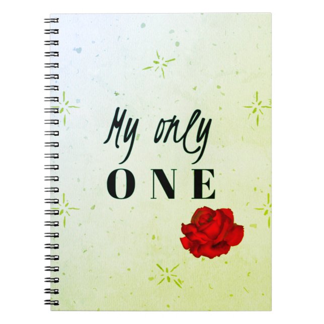 My Only one logo design Notebook (Front)