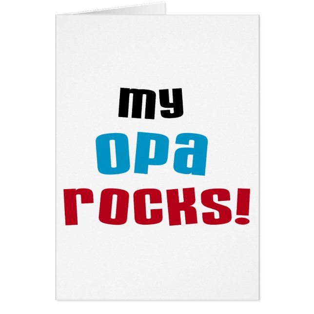My Opa Rocks T-shirts and Gifts (Front)